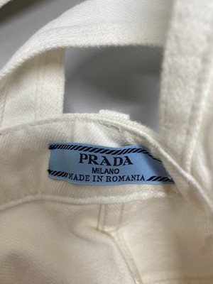 Prada Womens Denim Cute Cotton Overall Mini Dress Size 2/IT