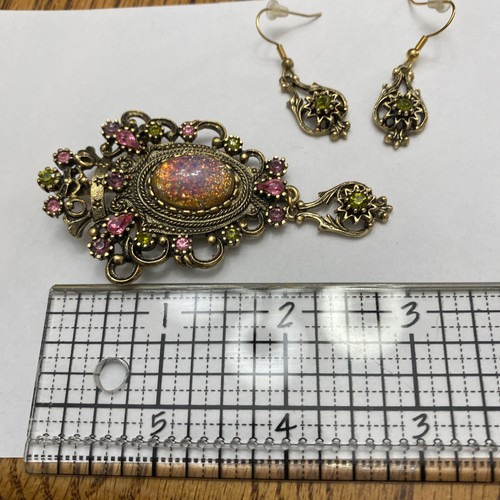 Set orecchini spille-orecchini coriandoli rosa Sarah Coventry Contessa anni 60 ? - Foto 3 di 3