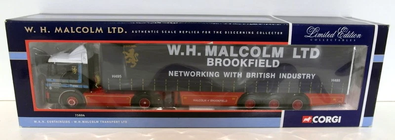 Corgi 1/50 Scale diecast 75806 MAN Curtainside W.H Malcolm Ltd - Bild 3 von 3