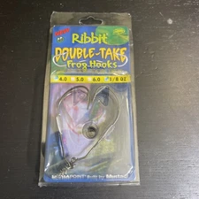 Ribbit Double-Take #4 Frog Hooks SRDT-40-18WB 1/8oz Weighted  2 Pk NIP