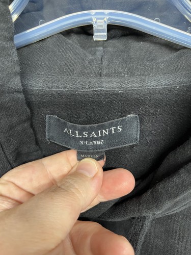 AllSaints Hoodie Mens XL Aven OTH Pullover Sweatshirt Skull Streetwear - Bild 4 von 14