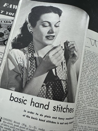 1953 Workbasket Handbook Fawcett Book 144 Pg Great Projects Knit Tat Crochet - Picture 10 of 24