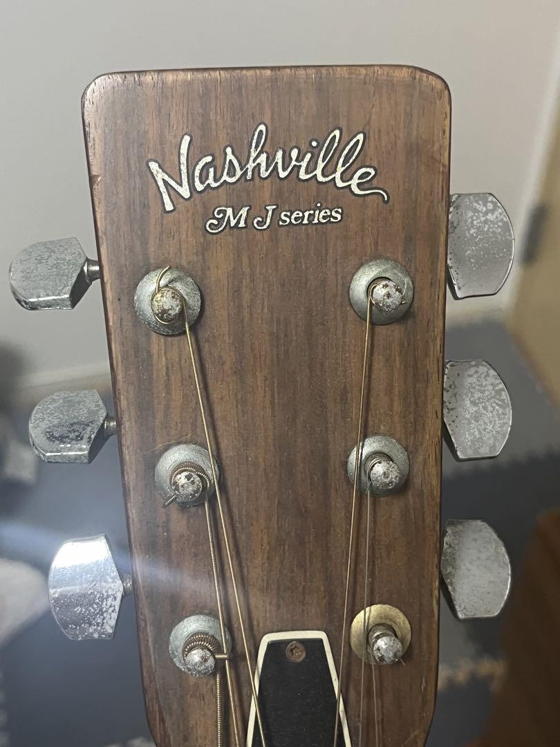 Acoustic Guitar Nashville MJ Series Natural with Hard Case | eBay