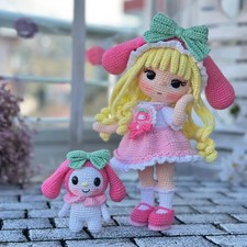 Merry Crochet Doll, Handmade Crochet Amigurumi Doll Gift, Merry Amigurumi Doll