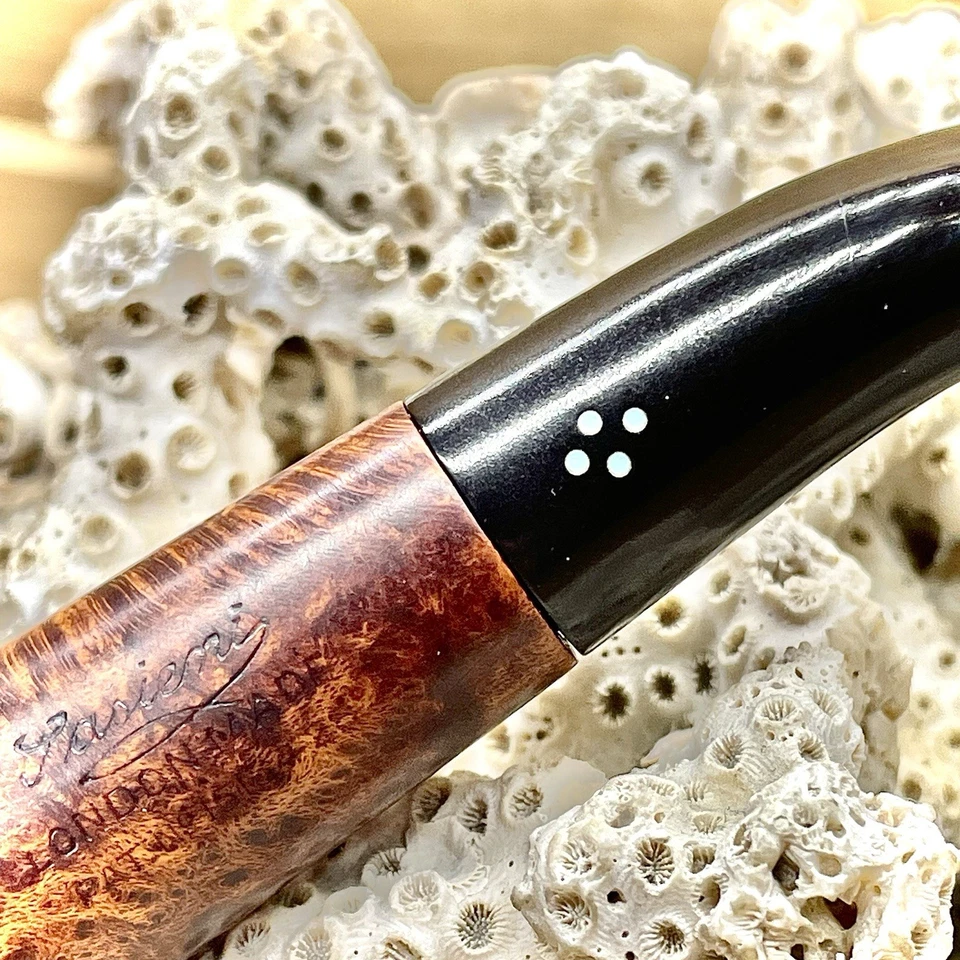 48g Sasieni 8-Dot Pat. Pipa Estate de billar doblada "REGENTE" No # *RESTAURADA* Foto 4 de 4