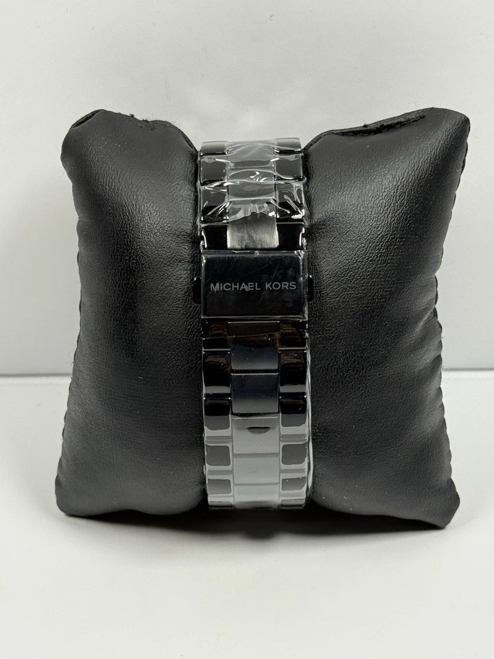 Michael Kors Slim Runway MK4734 MK Logo Dial Black Crystals Women’s Watch - Image 2 of 4