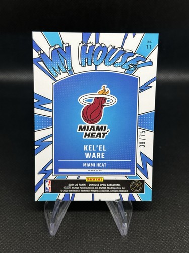 2024-25 Donruss Optic #11 Kel'el Ware /75 RC Rookie My House Red Shimmer Card - Picture 2 of 2