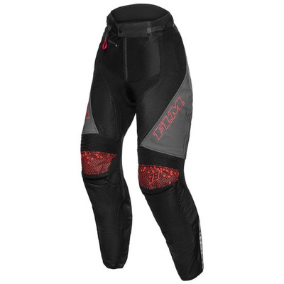 FLM Croft Air Damen Leder-Textilhose Motorrad POLO Atmungsaktiv Schwarz 38