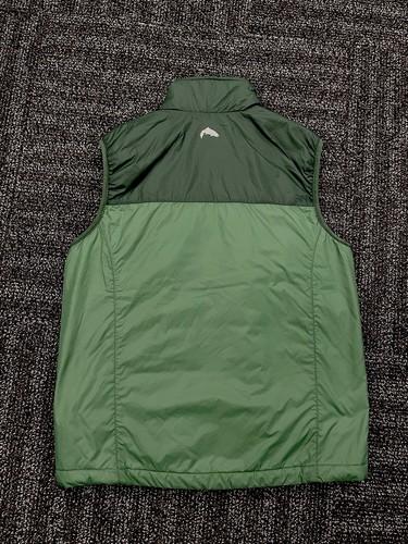 Simms Primaloft Mens Fishing Outdoors Insulated Puffer Vest Green Small S Zip - Picture 4 of 7