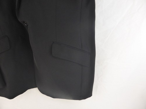 Van Kollem Anzugjacke Polyester schwarz Knopfleiste Herren Größe 44R wattierte Schultern - Bild 6 von 10