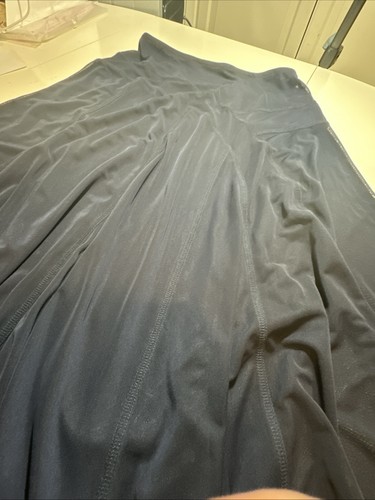 336. Chicos dunkelblau Maxirock Taschentuchsaum transparent Gr. 0 (US S) - Bild 3 von 6