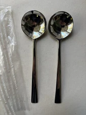 Dansk RONDURE - lot of 2 place/oval soup spoons NEW
