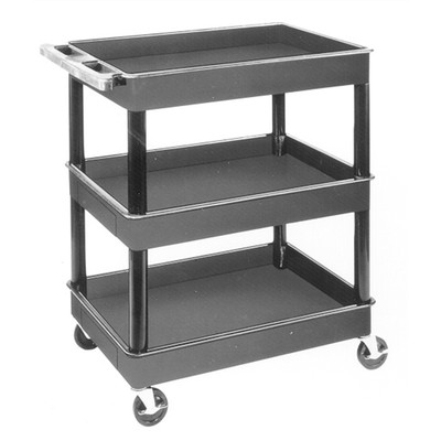  TC111-B Luxor 3-Shelf Plastic Service Cart