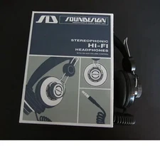 iHome Soundesign SD63 Classic Retro Headphones Black Silver New In Box