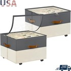 Shoe Organizer Dustproof Portable Adjustable Dividers 360° Wheels Stackable New