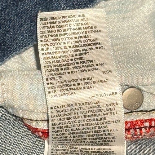 Pantalones de mezclilla ajustados Gap Kids 1969 ajuste original niños talla 16 lavado medio cintura ajustable - Imagen 14 de 20