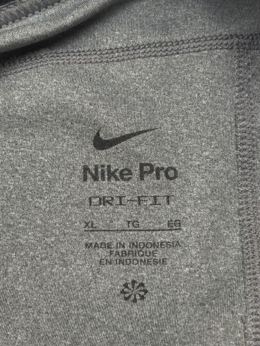 Nike Pro gray athletic shorts girls size XL 5 Inch Inseam READ Description - Picture 4 of 6