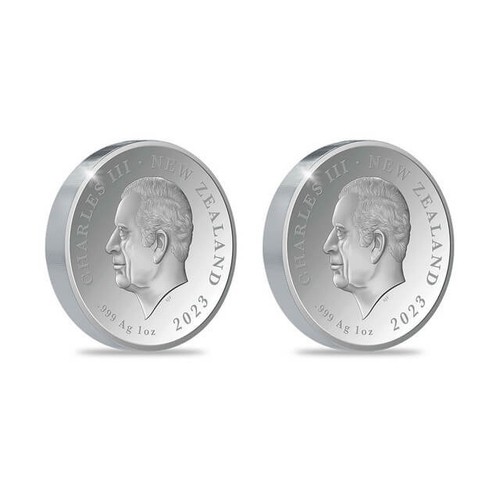 Juego de monedas de plata 2023 Nueva Zelanda Avatar Way of Water Neytiri y Jake 2 oz - Imagen 2 de 4
