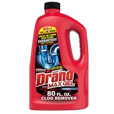 Drano Max Gel Drain Clog Remover and Cleaner for Shower or Sink Drains 80 Oz