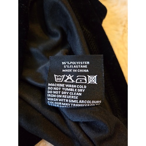 KILLSTAR schwarz Samt Sailor Moon Luna Katze Flügelärmel Cropped Shirt Größe Small - Bild 6 von 7