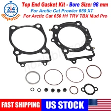 Top End Gasket Kit 98MM Bore Size For 05-12 Arctic Cat Prowler 650 XT H1 TRV TBX