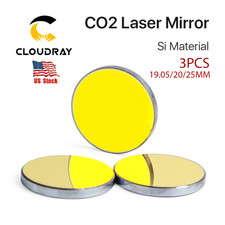CO2 Laser Mirror Si Coated Gold Reflective Lens for CO2 Laser Head Engraver 3pcs