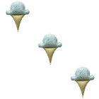  3 PCS Cone Balloon Child Cloud Happy Birthday Balloons Foil Ice Cream
