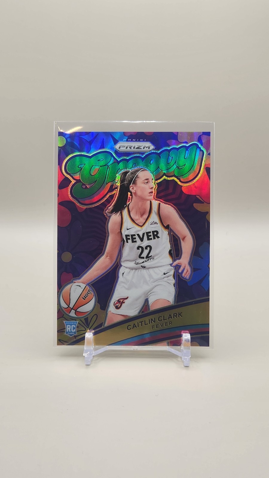 2024 Panini Prizm WNBA Groovy Green #13 Caitlin Clark (RC)