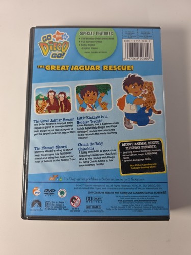 2x Nick Jr DVDS Go Diego Go! Diego Saves Christmas & The Great Jaguar Rescue New - Bild 4 von 8