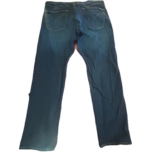 Calvin Klein Jeans Mens Tag 38x32 Athletic Taper Dark Wash Denim - Picture 2 of 7