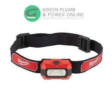 Milwaukee TRUEVIEW HL2-LED Alkaline Slim Headlamp  Head Torch Work Fits Helmets