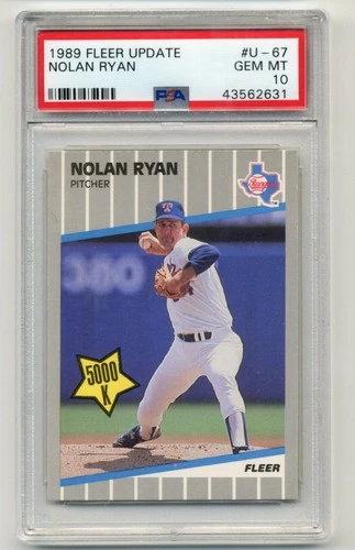1989 Fleer Update "5,000 K" Nolan Ryan #U-67 PSA 10! Gem mint!