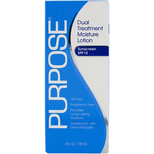 Purpose Dual Treatment Moisture Lotion with SPF 10, 4 Ounce Bottle - Picture 2 of 6