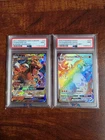 Charizard VMAX (Secret) 074/073 Champions Path Holo PSA 9 + Burning shadows PSA9