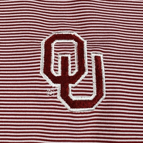 Peter Millar Summer Comfort Oklahoma Sooners OU Striped Golf Shirt Men’s Small - Picture 12 of 18