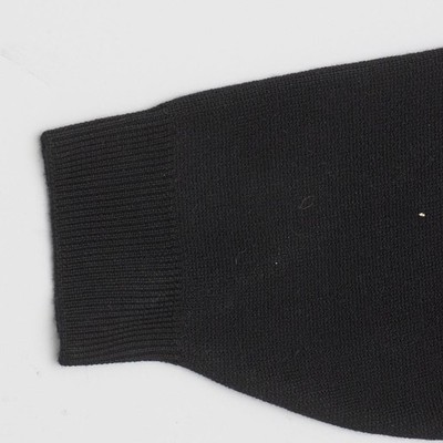 Supreme Knit Polo Full Zip Vertical Stripe Black Gray Sweater Size