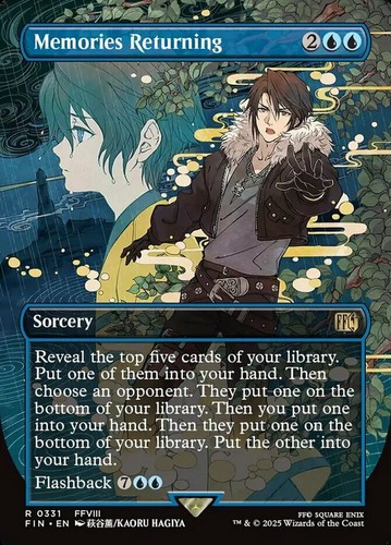 x1 Memories Returning - Borderless R MTG Final Fantasy M/NM, English