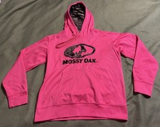 vintage  MOSSY OAK  HOT PINK HOODIE GIRL  S S 4-6 small HOODY hunting VERY NICE