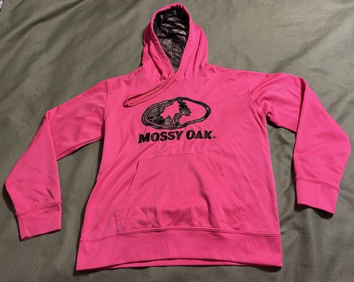 Vintage "MOSSY OAK" HOT PINK HOODIE MÄDCHEN S (4-6) small HOODY Jagd SEHR SCHÖN - Bild 1 von 4