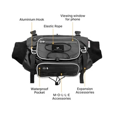 COALA Heated Hand Warmer Bag - Soft Lining - Zippered Pockets - 5000mAh