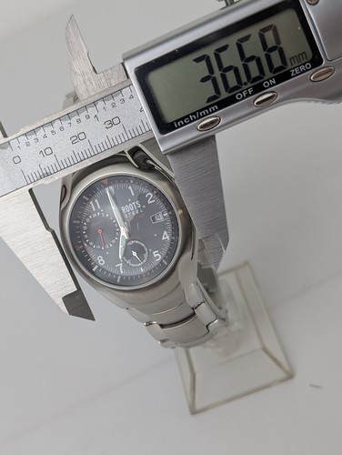 Vtg UNTESTED NOS Men's Roots Canada Watch Metal Strap Band ASPEN - Picture 5 of 7