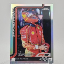 2025 Topps Chrome Formula 1 F1 GP Driver Carlos Sainz Ferrari #124 Refractor