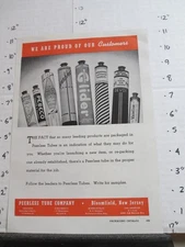 magazine ad 1944 PEERLESS Tube Pebeco Mennen Devoe Vaseline Ben Gay Williams