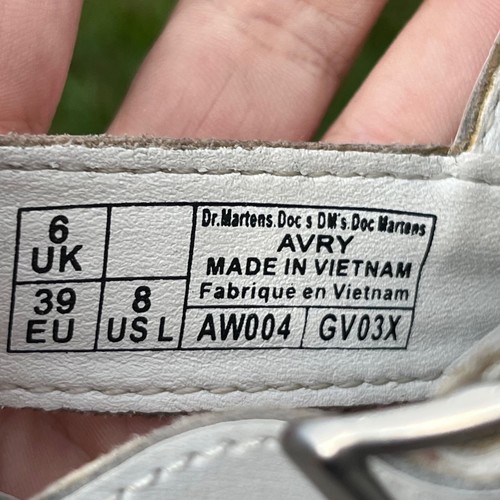 Doc Martens Avry weiße klobige Hydro Leder Fischer Sandalen Größe 8 - Bild 5 von 7