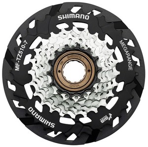 Shimano Mf-tz510 14-34t 7-speed MegaRange Freewheel W/ Spoke Protector
