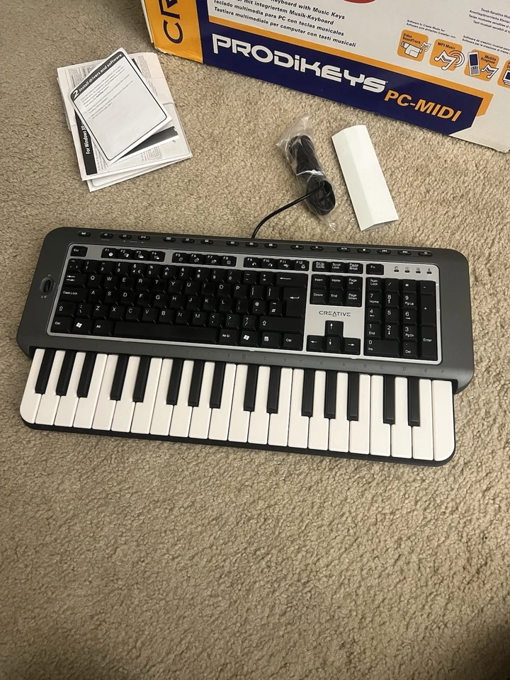Creative Labs Prodikeys PC-MIDI CF0040 combo Music & QWERTY Keyboard USB - Image 4 of 4
