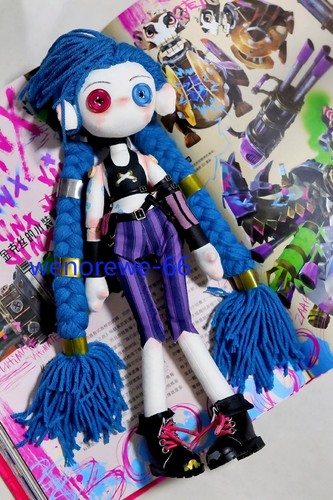 League of Legends: New Arcane Loose Cannon Jinx Handmade Plush Doll Collectibles - Picture 13 of 23