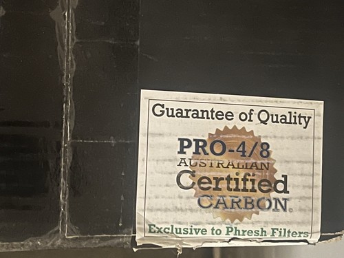 Phresh Carbon Filter For The Cleanest Air Around, 8" x 24" - 750 CFM New In Box - Picture 3 of 3