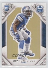 2015 Panini Crown Royale Rookie Gold /99 Quandre Diggs #118 Rookie RC
