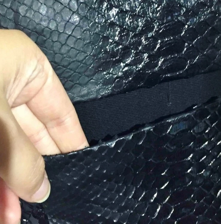 GUCCI ~ RARA pelle di serpente vera PYTHON 2 in 1 top giacca nera taglia: S * AUTENTICA